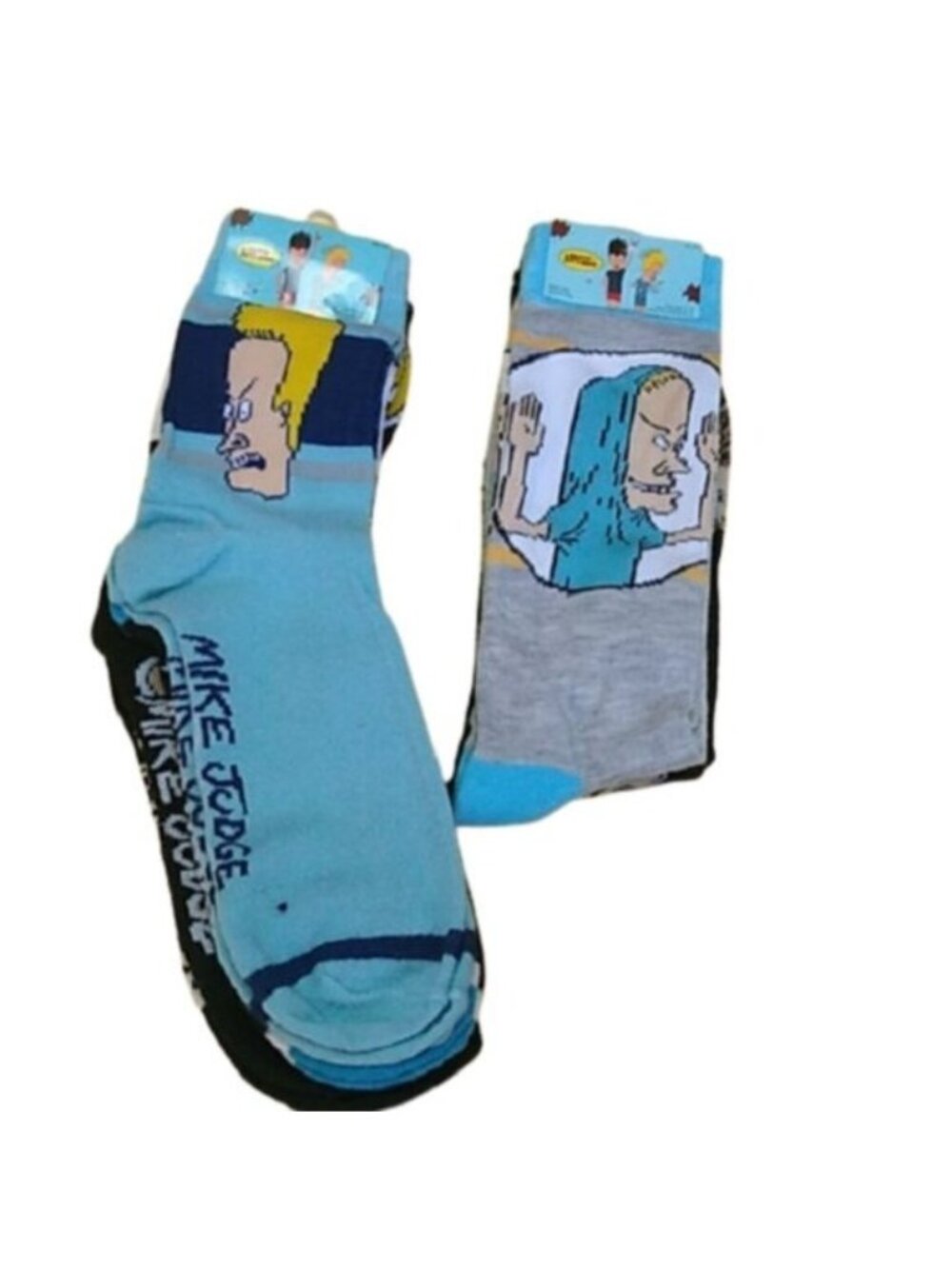 Men's Beavis & Butthead socks- 5 pairs!  Sizes 6-12
